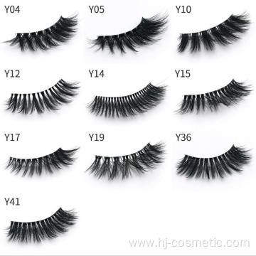 Wholesale 3D Faux Mink Lashes Invisible Band Silk Eyelashes